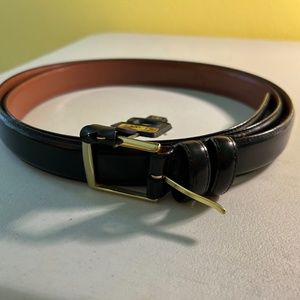 Davis Brothers Men’s Black Leather Belt Size 56 NWT